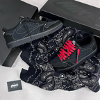 Air Jordan 1 Retro Low OG SP Travis Scott Black Phantom