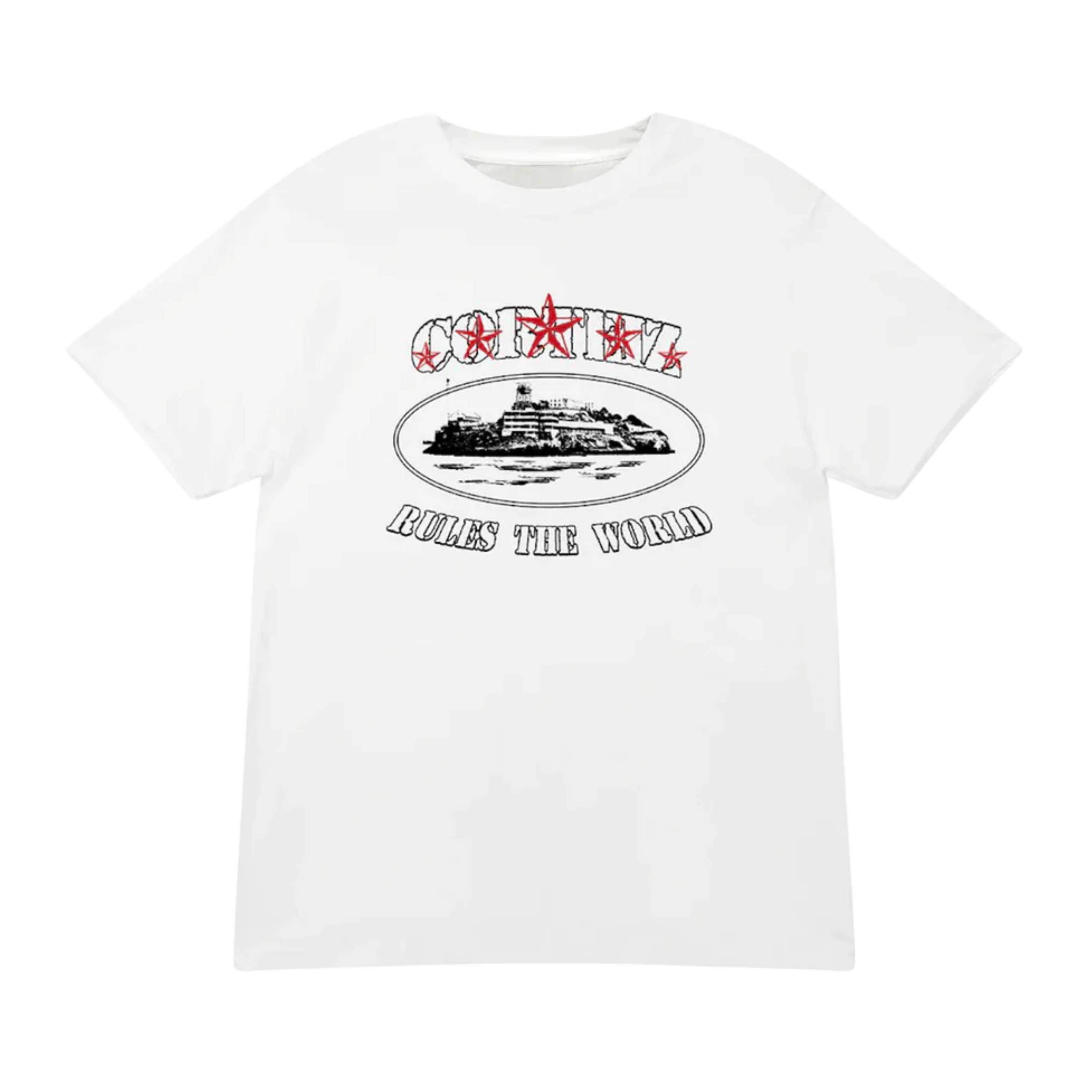 Corteiz 5 Starz Alcatraz Tee Black