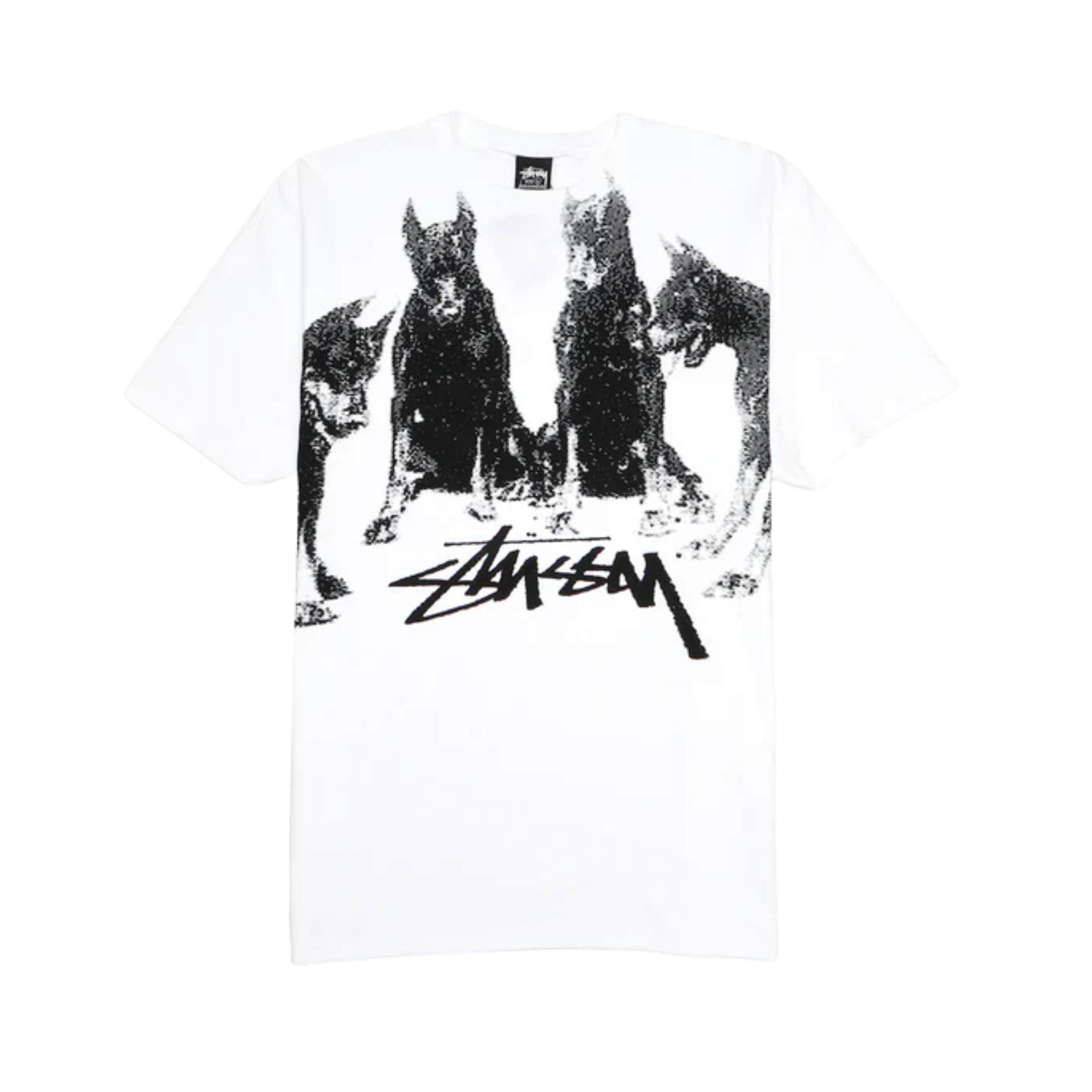 Stüssy Doberman Tee "WHITE"