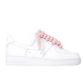 Air Force 1 Pink Rope Laces - White