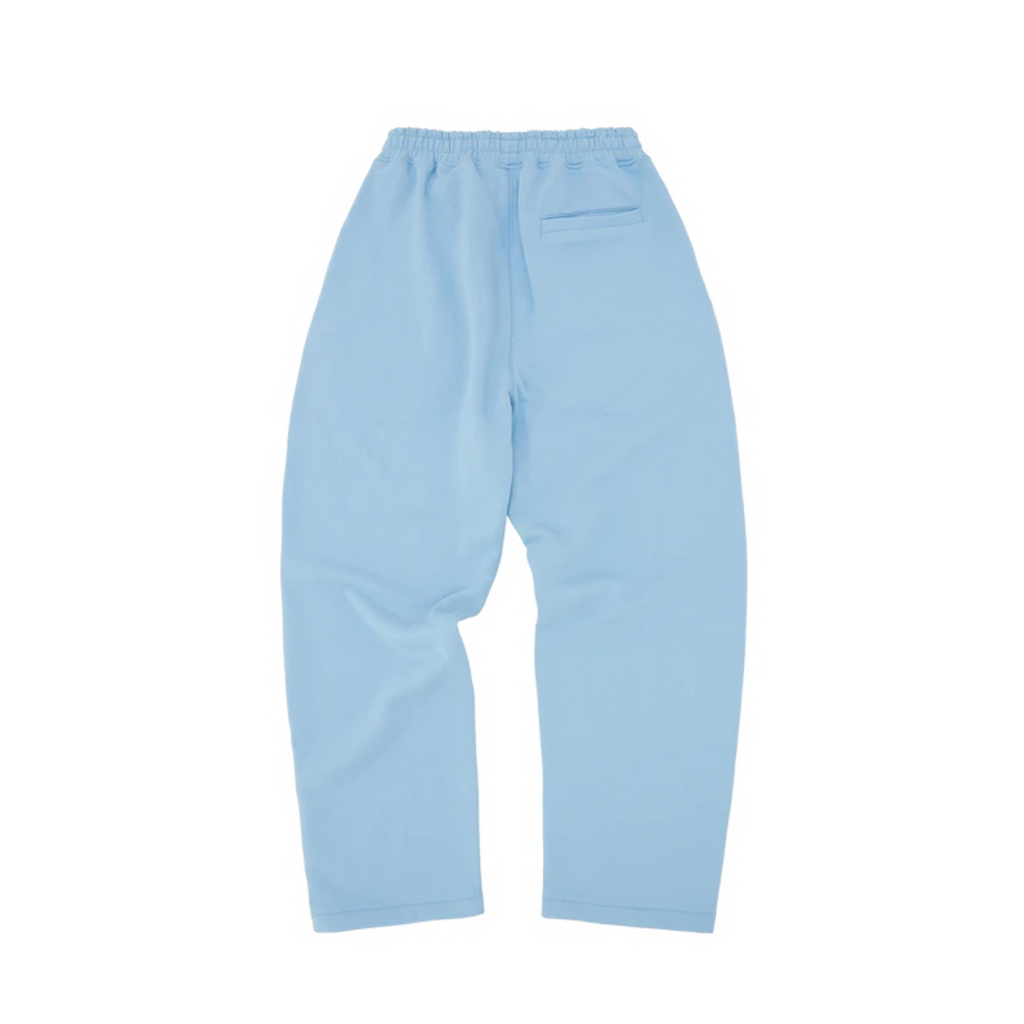 Corteiz Island Puff Print Open Hem Sweatpant Baby Blue