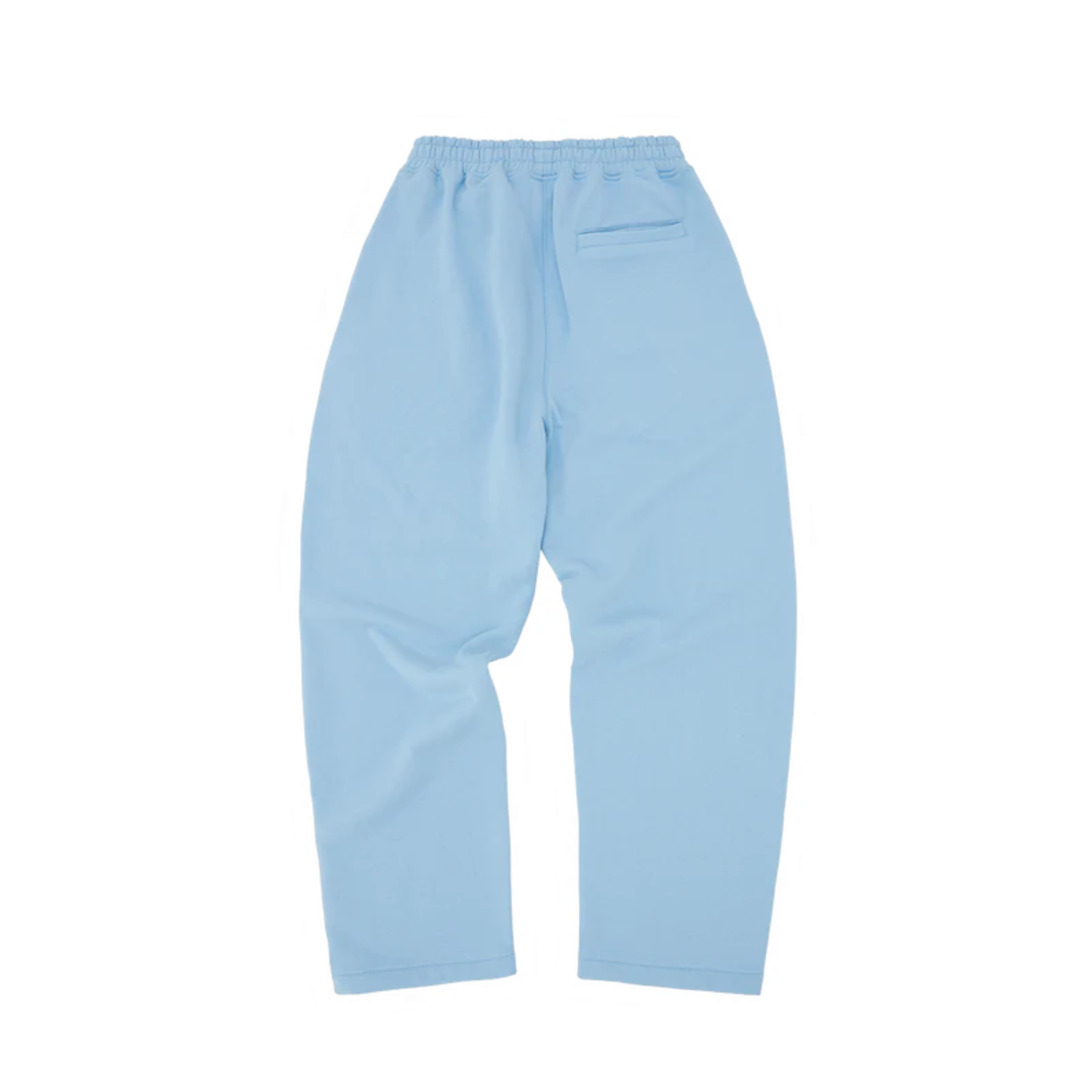 Corteiz Island Puff Print Open Hem Sweatpant Baby Blue