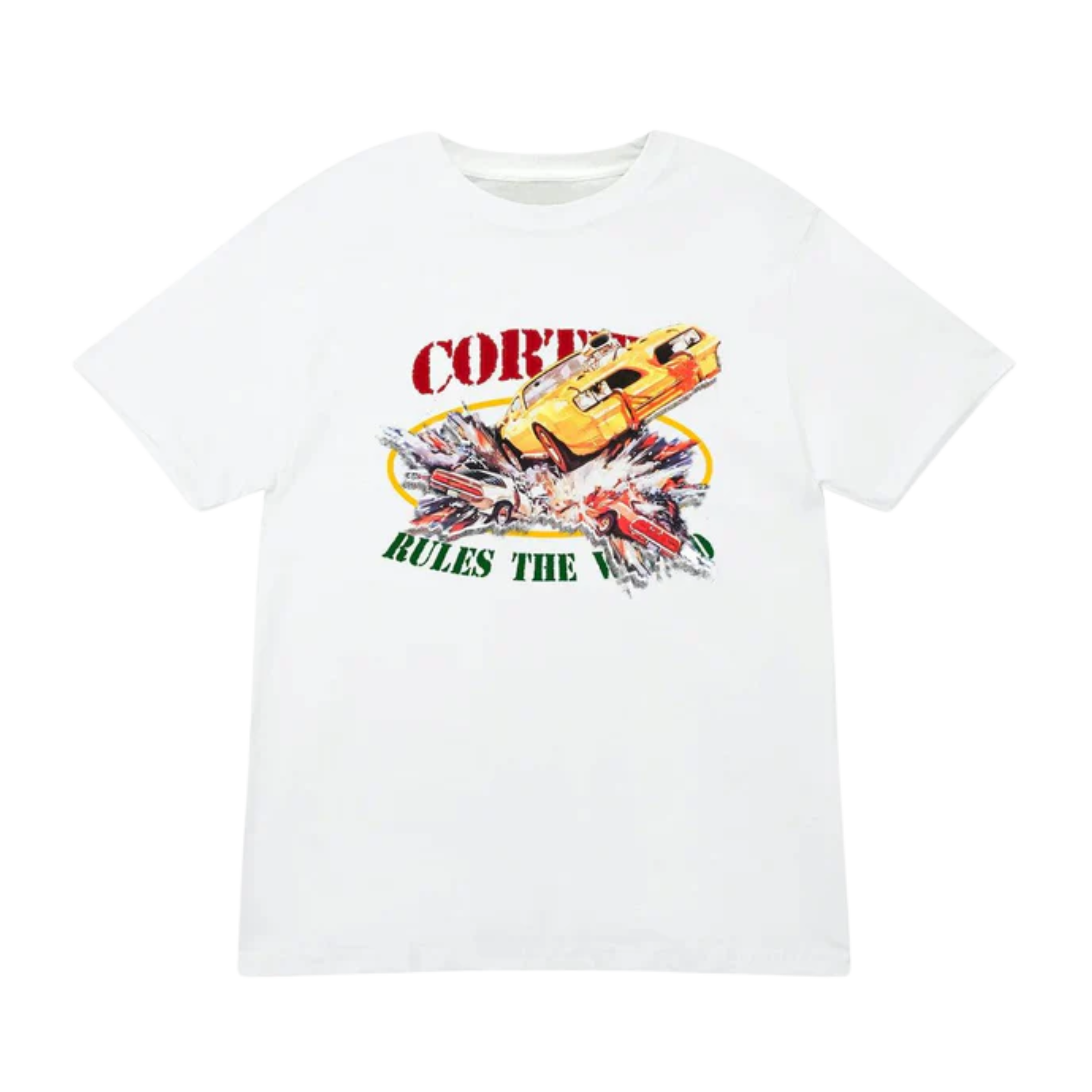 Corteiz Car Crash Tee White