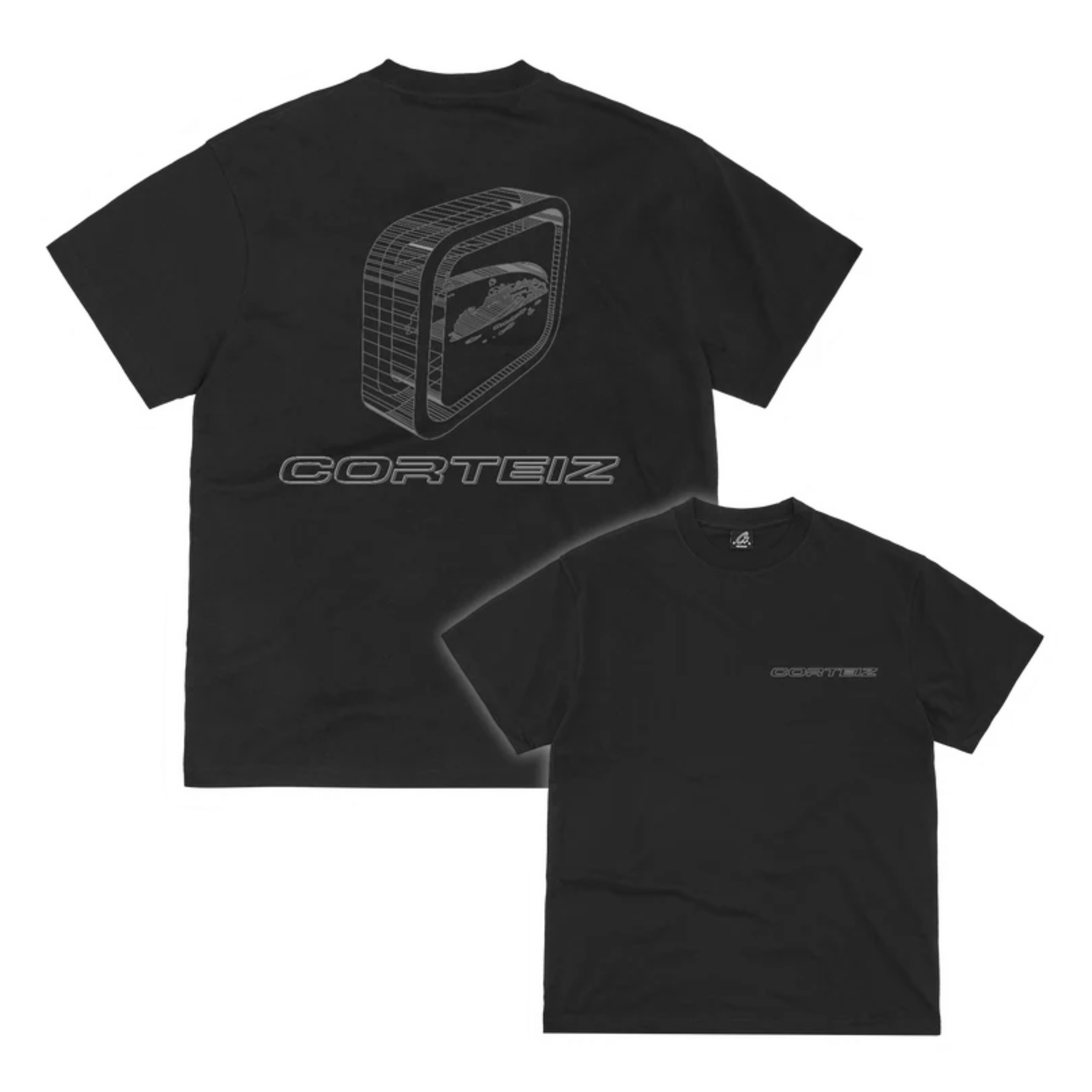 Corteiz Blueprint Tee - Black