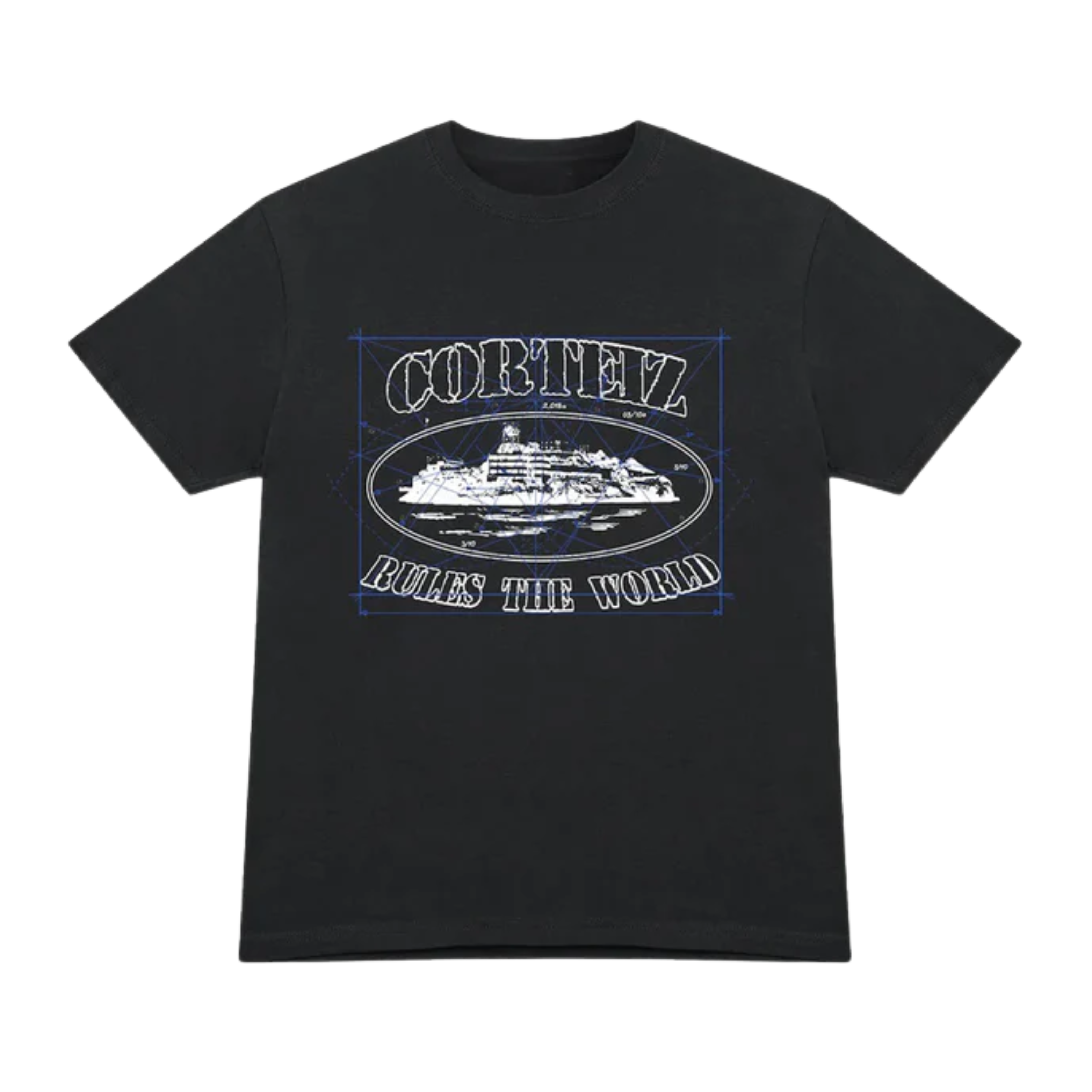 Corteiz Math Alcatraz Tee Black