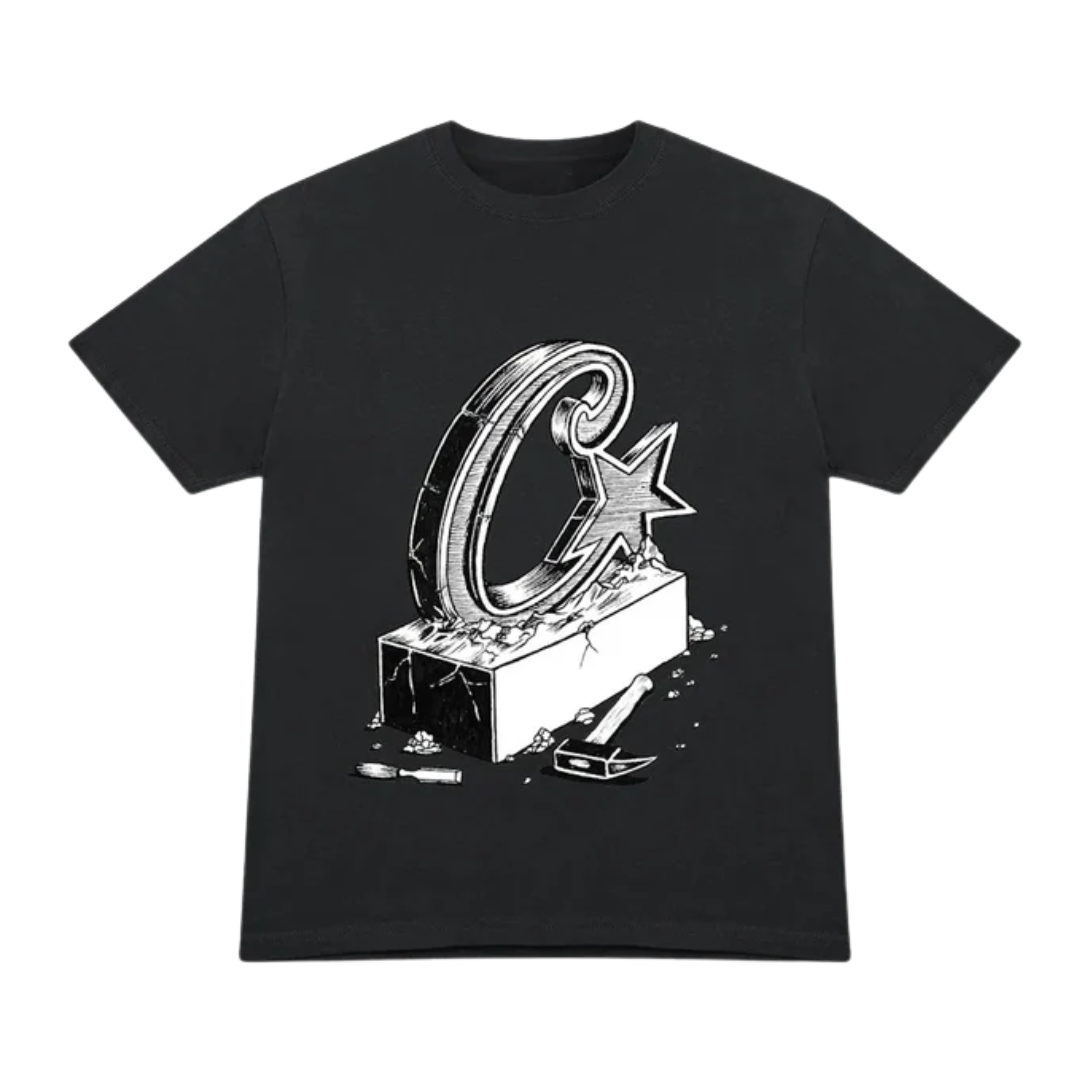 Corteiz Chisel Tee Black