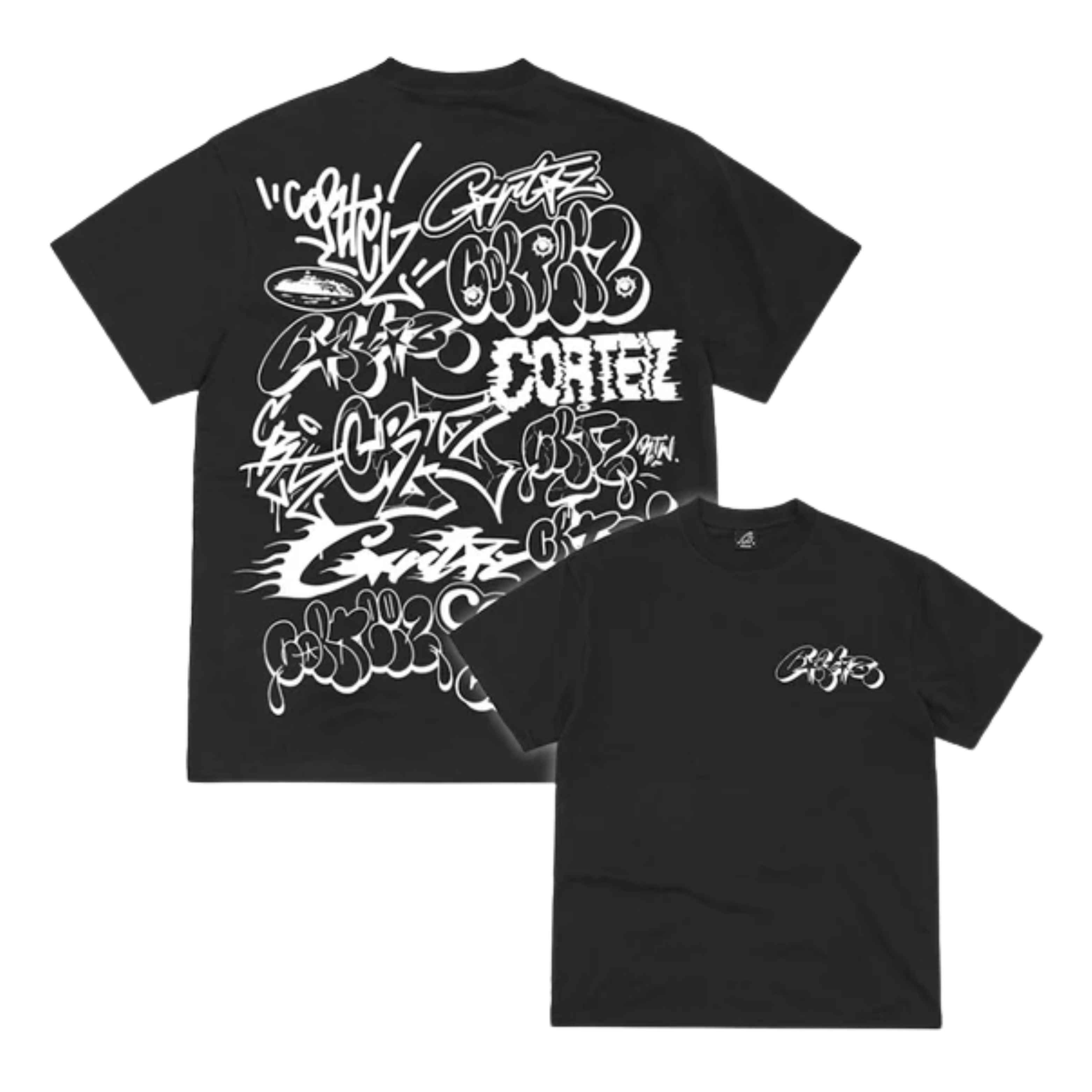 Corteiz Graffiti Tee Black