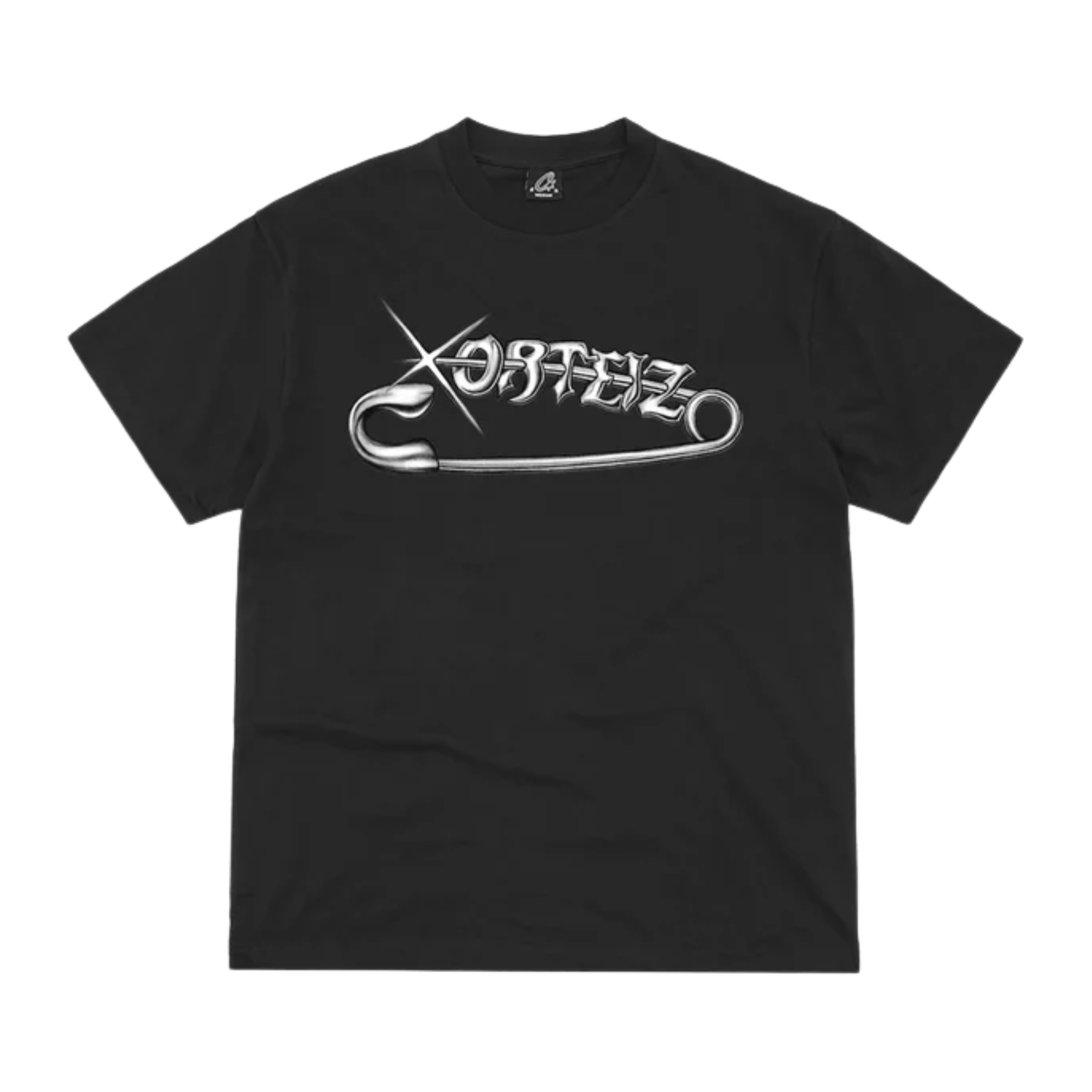 Corteiz Safety Pin Tee Black