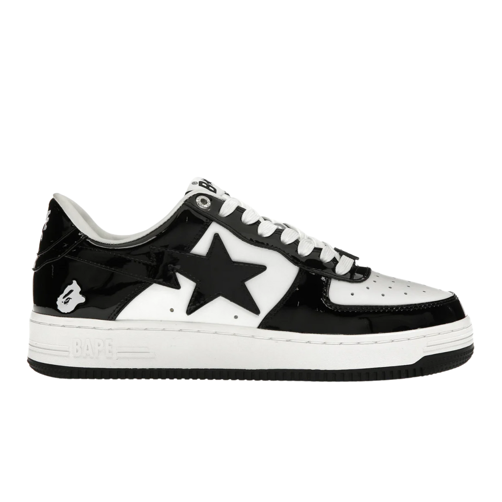 Bape Sta Patent Leather "BLACK/WHITE"