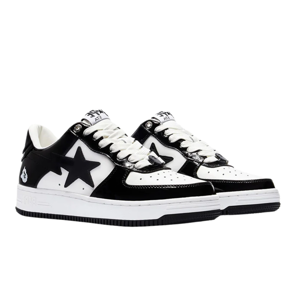 Bape Sta Patent Leather "BLACK/WHITE"