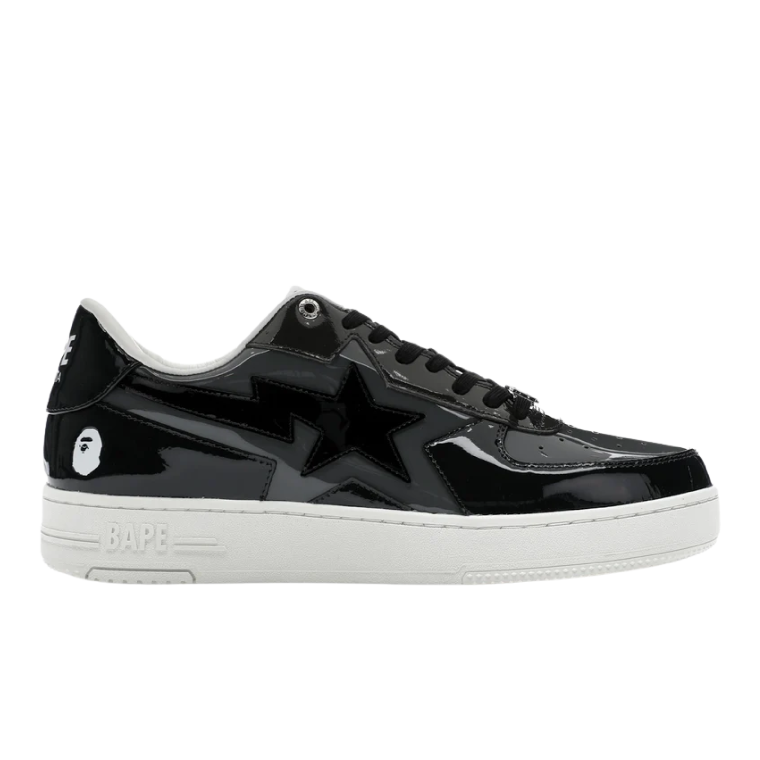 Bape Sta Icon Low Patent "BLACK/GREY"