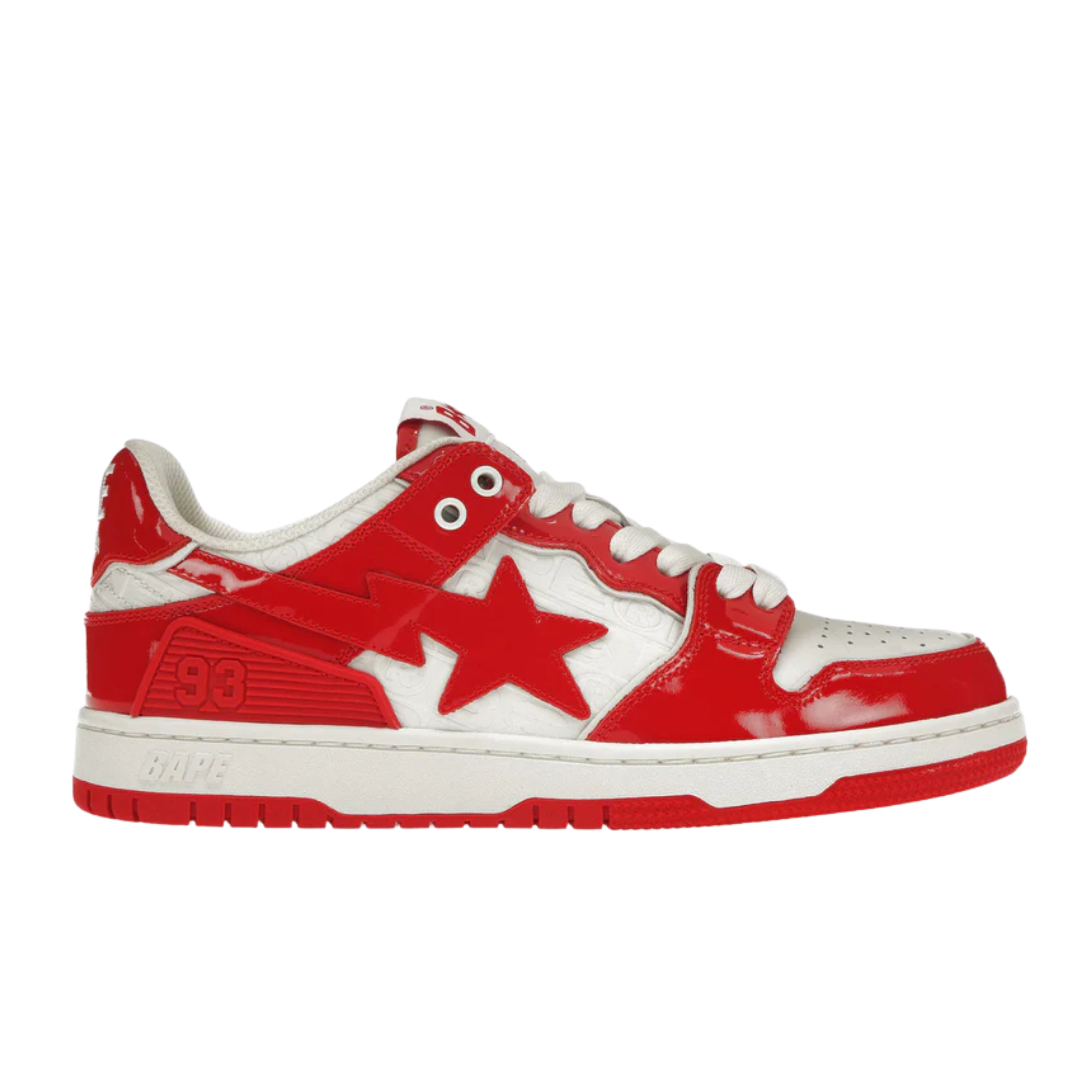 Bape SK8 Sta Panda Patent "RED/WHITE"