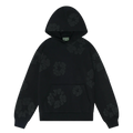 Denim Tears Cotton Wreath "BLACK MONOCHROME" Hoodie