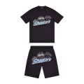 Trapstar Shooters Short Set - Black / Blue