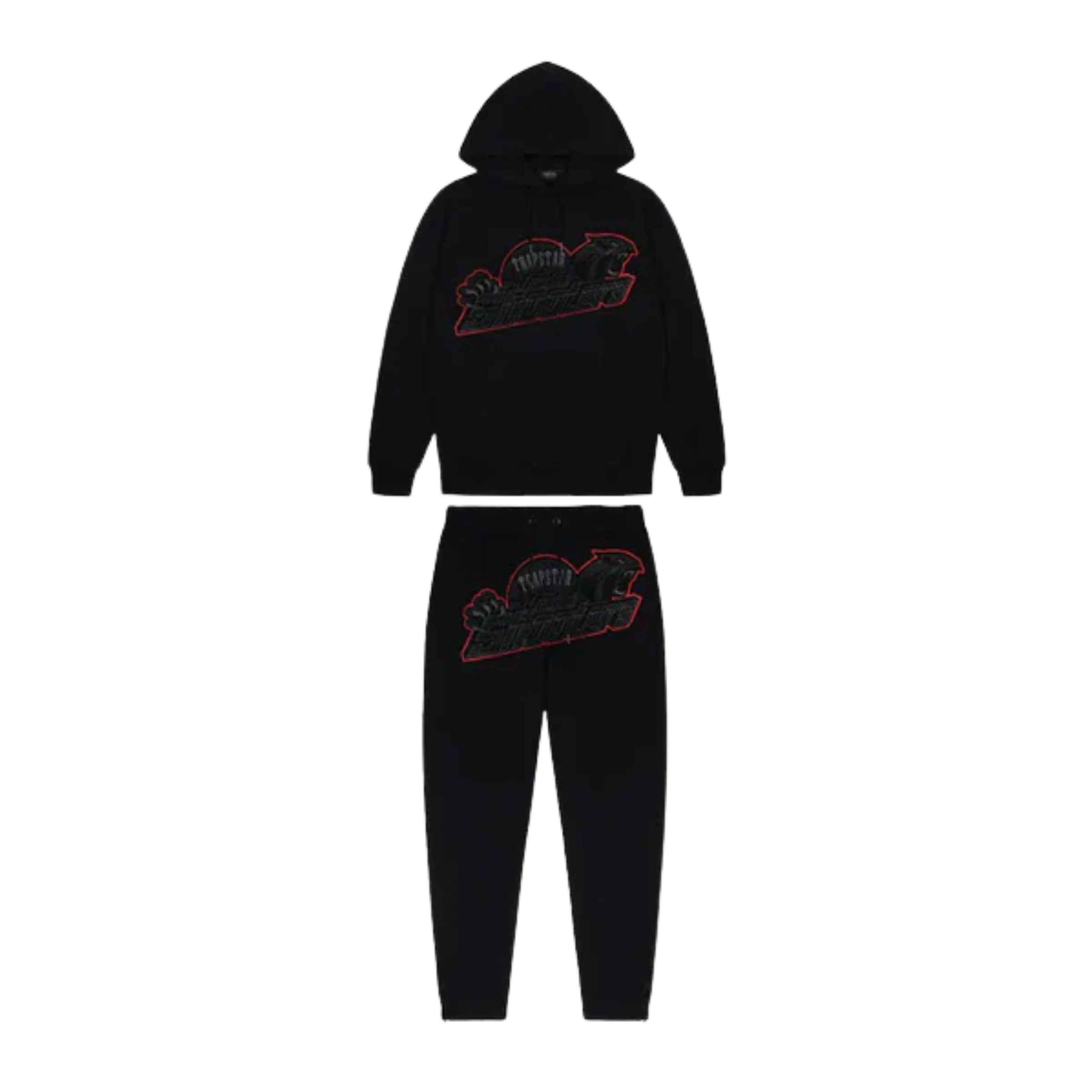 Trapstar Shooters Tracksuit Set Black/Red